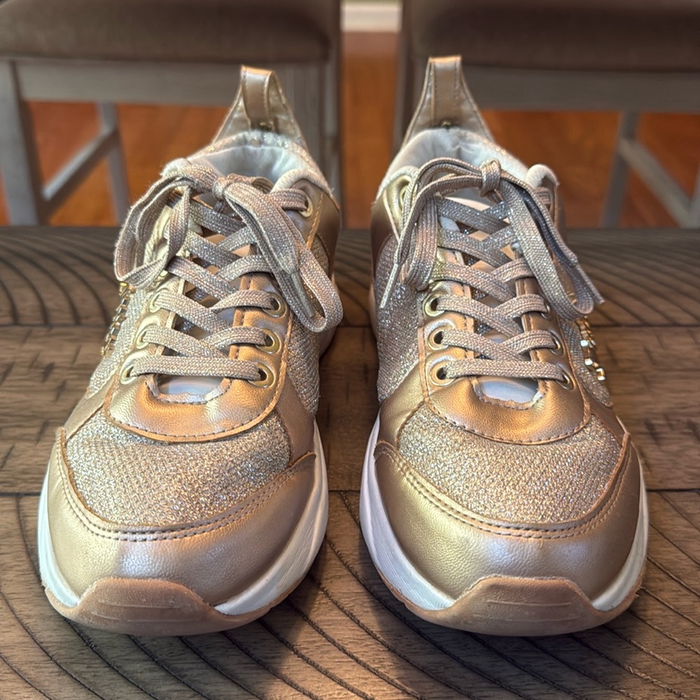 Juicy Couture Rose Gold Sneakers Size 8